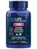 Life Extension Prenatal Advantage, multivitamínico para mujeres, apoyo para el bebé, ácido fólico, colina, omega-3, vitaminas y minerales, 120 - imagen 1