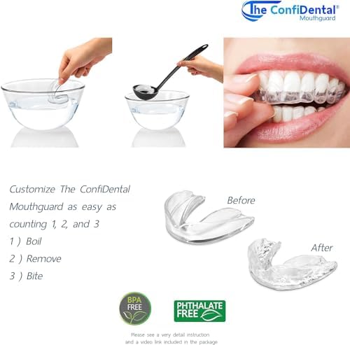 ConfiDental - Paquete de 3 Protectores Bucales Moldables para Bruxismo, Deporte y Blanqueamiento, Incluye 2 Regulares y 1 de Alta Resistencia - imagen 7