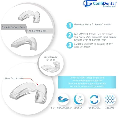 ConfiDental - Paquete de 3 Protectores Bucales Moldables para Bruxismo, Deporte y Blanqueamiento, Incluye 2 Regulares y 1 de Alta Resistencia - imagen 8