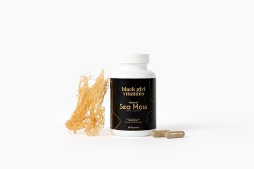 Cápsulas de Musgo Marino Orgánico Black Girl Vitamins – Suplemento Superfood con 92 Minerales | Pastillas Veganas para Tiroides, Digestión e - imagen 7