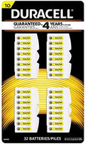 Baterías para Audífonos Duracell DA10B32ZM de Zinc Aire, Tamaño 10, Paquete de 32, Sin Mercurio - imagen 1