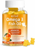 Suplementos de Aceite de Pescado Omega-3: Gomas de Omega-3 Puras de 1000mg para Corazón, Articulaciones, Ojos, Cerebro e Inmunidad - 60 Gomas, - imagen 1