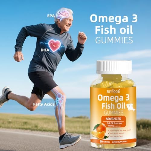 Suplementos de Aceite de Pescado Omega-3: Gomas de Omega-3 Puras de 1000mg para Corazón, Articulaciones, Ojos, Cerebro e Inmunidad - 60 Gomas, - imagen 5