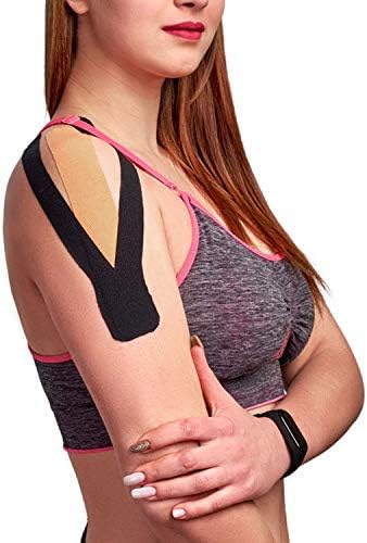 Gsbomzap Paquete de 3 Cintas de Kinesiología, 4in x 5.5yd, Cinta Adhesiva Resistente al Agua para Soporte Muscular y Alivio del Dolor, Libre de - imagen 4
