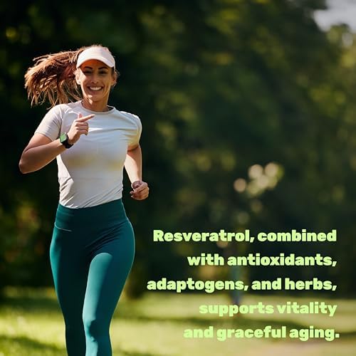 Complejo de Resveratrol 2,000mg, 240 Cápsulas Veganas – Fuerza Extra de Trans-Resveratrol con NAD, Quercetina, Cúrcuma, Semilla de Uva y Más – - imagen 4
