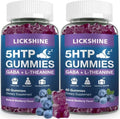 Suplemento para Dormir en Gummy 2 Paquetes de 300MG 5-HTP y GABA con 200mg de L-Theanine, Sin Melatonina, Sabor Arándano, Apoyo Natural para el Sueño - imagen 1