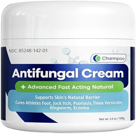 CREMA ANTIFÚNGICA CHARMPOO, 2% Miconazol para Picazón de Ingle, Pie de Atleta y Tiña, 3.4 oz / 100g, Absorción Rápida para Pies, Ingle y Pliegues - imagen 1