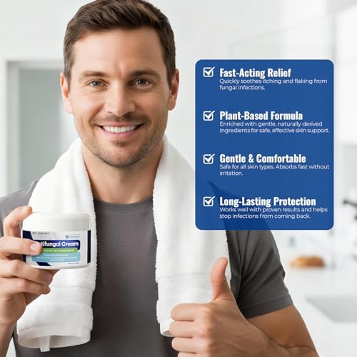 CREMA ANTIFÚNGICA CHARMPOO, 2% Miconazol para Picazón de Ingle, Pie de Atleta y Tiña, 3.4 oz / 100g, Absorción Rápida para Pies, Ingle y Pliegues - imagen 5