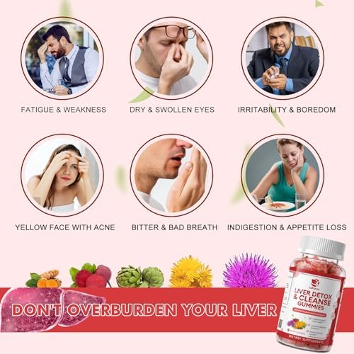 Paquete de 2 Gomitas Detox y Reparación Hepática Lukaree | Suplemento Sin Azúcar de Cardo Mariano con Alcachofa y L-Glutatión - Soporte Herbal Ultra - imagen 4