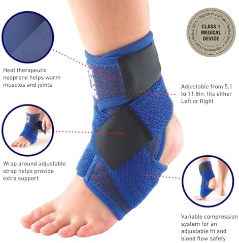 Férula para Tobillo Neo-G para Niños - Soporte para Artritis Juvenil, Dolor Articular y Lesiones - Compresión Ajustable - Dispositivo Médico Clase 1 - imagen 2