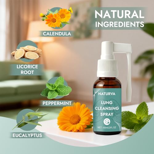 Spray Natural de Limpieza Pulmonar Naturva, Spray Herbal de 60ml para Limpiar los Pulmones - imagen 2