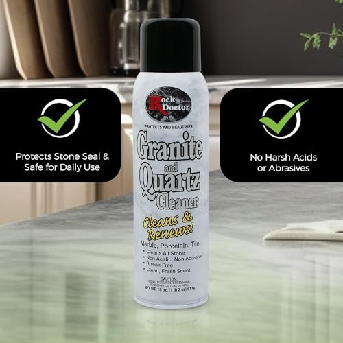 Limpiador Rock Doctor para Granito, Renueva Superficies, Spray de Limpieza para Encimeras de Granito/Mármol, Pack de 2 de 18 Fl Oz - imagen 6