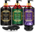 Pjordo Kit de Aceites de Masaje 3 Piezas: Aceite de Lavanda, Aceite de Arnica para Musculatura y Aceite para Celulitis, Incluye Rodillo y Herramienta - imagen 1