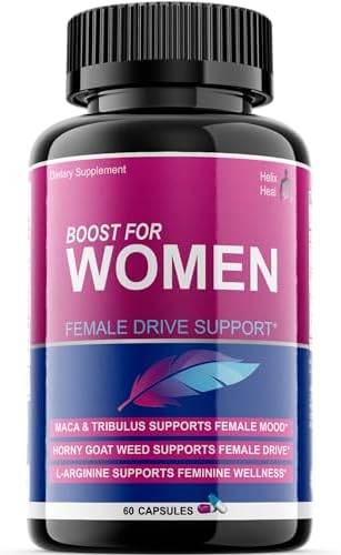 Helix Heal Aumentador de Libido para Mujeres de Acción Rápida con Hierba de Cabra Apasionada - Pastillas para el Deseo Femenino con Maca, Tribulus, - imagen 1
