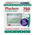 Hilo Dental Plackers Micro Mint, Palillo Plegable, Super Tuffloss, Almacenamiento Fácil con Cierre Sure-Zip, Sabor a Menta Fresca, 750 Piezas - imagen 1