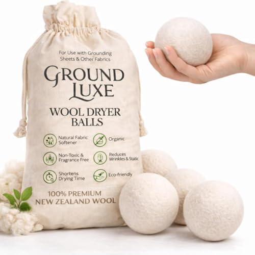 Bolas de Secado de Lana de Nueva Zelanda Premium - Paquete de 6, 100% Orgánicas, Hechas a Mano, Reutilizables, Reducen el Tiempo de Secado - - imagen 1