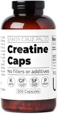 Cápsulas de Creatina Paleo Santa Cruz, 2500mg, 100 Porciones, Sin Gluten, Keto, Sin Azúcar, Sin Rellenos ni Aditivos, 300 Cápsulas - imagen 1