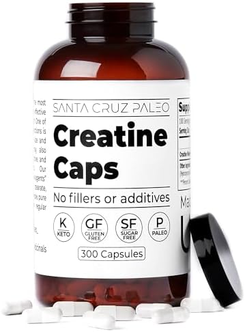 Cápsulas de Creatina Paleo Santa Cruz, 2500mg, 100 Porciones, Sin Gluten, Keto, Sin Azúcar, Sin Rellenos ni Aditivos, 300 Cápsulas - imagen 8