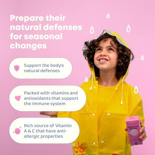 JoySpring Gotas Inmunitarias - Suplemento de Apoyo Inmunológico para Niños (30 Porciones, 1 fl oz) con Saúco Orgánico, Equinácea, Raíz de Uva de - imagen 2