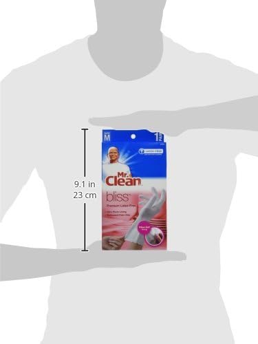 Guantes Premium Mr. Clean 243033 Bliss de látex sin látex, tamaño mediano (paquete de 4) - imagen 2