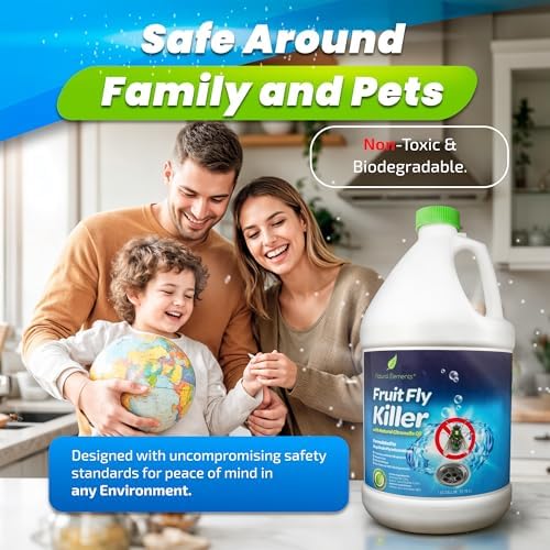 Insecticida Natural para Moscas de la Fruta | Moscas de Drenaje, Mosquitos, Hormigas Voladoras | Uso en Casa y Comercial | Gel No Tóxico | 1 Galón | - imagen 5