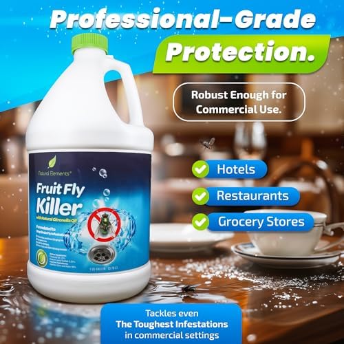 Insecticida Natural para Moscas de la Fruta | Moscas de Drenaje, Mosquitos, Hormigas Voladoras | Uso en Casa y Comercial | Gel No Tóxico | 1 Galón | - imagen 6