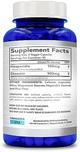 Hesperidina Plus 1000mg por Porción (180 Cápsulas Vegetarianas) - Suplemento para el Bienestar - imagen 2