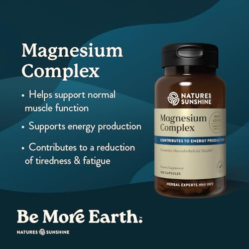 Complejo de Magnesio de Nature’s Sunshine - Suplemento de Magnesio de Alta Potencia con Citrato y Malato para Relajación, Absorción Óptima, Función - imagen 2