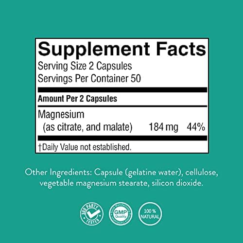 Complejo de Magnesio de Nature’s Sunshine - Suplemento de Magnesio de Alta Potencia con Citrato y Malato para Relajación, Absorción Óptima, Función - imagen 7