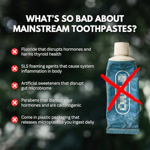Tabletas de Pasta de Dientes PRIMALS Sin Flúor - Hidroxiapatita Nano - Sin Sabores Artificiales ni Plástico - Remineraliza y Blanquea Dientes - 60 - imagen 3