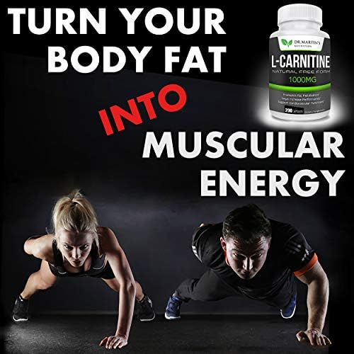 L-Carnitina Extra Fuerte DR. MARTIN'S - 200 Cápsulas - 1000mg por Porción - Aumenta tu Metabolismo y Mejora tu Rendimiento - imagen 4
