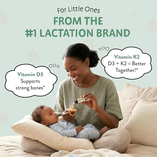Gotas de Vitamina D Legendairy Milk para Bebés, Suplemento Orgánico D3 K2 Líquido 400 IU, Vegano, Sin Azúcar, 90 Porciones para Huesos Fuertes - imagen 4