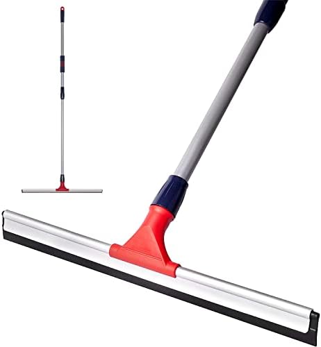 Squeegee Profesional DSV Estándar para Piso de Concreto, 24 Squeegee Pesado con Mango Telescópico 30”–57” para Piso, Garage, Deck, Baño y Ventanas - imagen 1