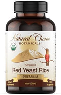 Suplemento de Arroz Rojo de Levadura Orgánico Certificado Natural Choice Botanicals - 120 Cápsulas, Suministro para 2 Meses - imagen 1
