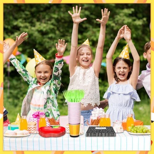 Decoración de Graduación para Jardín de Niños Reallnaive 146 Piezas - Platos de Papel de Manzana, Utensilios Desechables y Manteles para el Aula - imagen 6