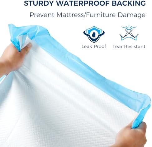 Protector desechable absorbente XXL (30 x 36) - Almohadillas impermeables para cama | Secado rápido, ultra gruesas para incontinencia severa | - imagen 6
