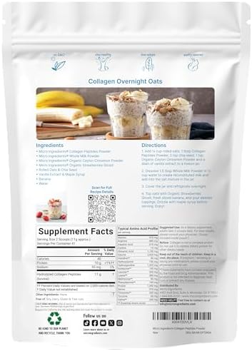 Micro Ingredients Colágeno Hidrolizado en Polvo, 1 lb | Colágeno Tipo I y III para Mujeres y Hombres | Proteína de Colágeno Bovino Sin Sabor | Fácil - imagen 2