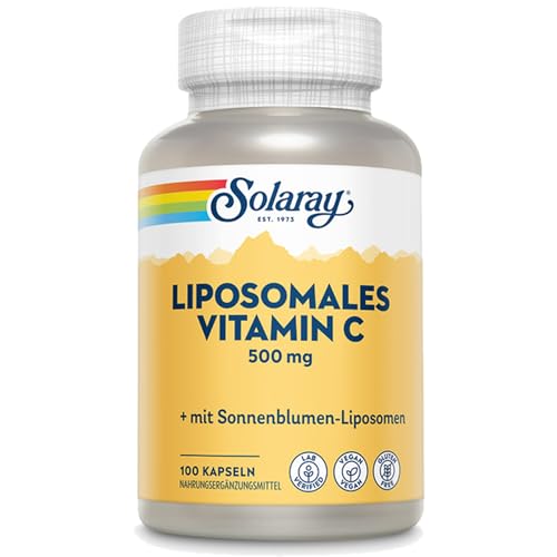 SOLARAY Vitamina C Liposomal 500mg - Suplemento Antioxidante y de Soporte Inmunológico - Mezcla Liposomal con Ácidos Grasos - Vegano, 100 VegCaps, 60 - imagen 2