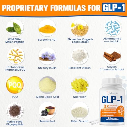 Suplemento GLP-1 para Mujeres, Fórmula 3X Específica, Suave para el Estómago, GLP-1 con Probiótico Akkermansia, Berberina HCI & Inulina de Achicoria, - imagen 2