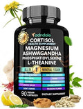 Suplementos de Cortisol para Mujeres Adndale. Ashwagandha con Magnesio Glicinato, L-Teanina y Más. Reductor de Cortisol - 90 Cápsulas - imagen 1