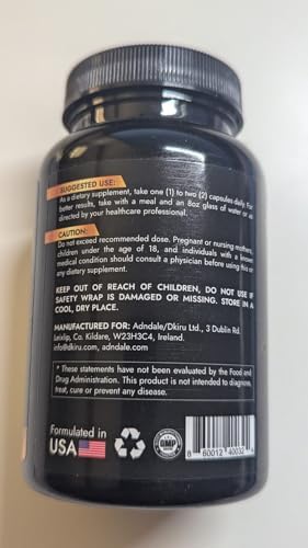 Suplementos de Cortisol para Mujeres Adndale. Ashwagandha con Magnesio Glicinato, L-Teanina y Más. Reductor de Cortisol - 90 Cápsulas - imagen 8