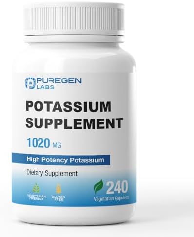 Suplemento de Bicarbonato de Potasio Puregen Labs 1020 mg | No GMO | Libre de Gluten | 240 Cápsulas Vegetarianas - imagen 1