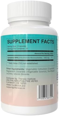 Suplemento de NMN 1000mg Puro - NMN Liposomal para Suplemento de NAD+, Probado en EE. UU., 60 Cápsulas - imagen 2