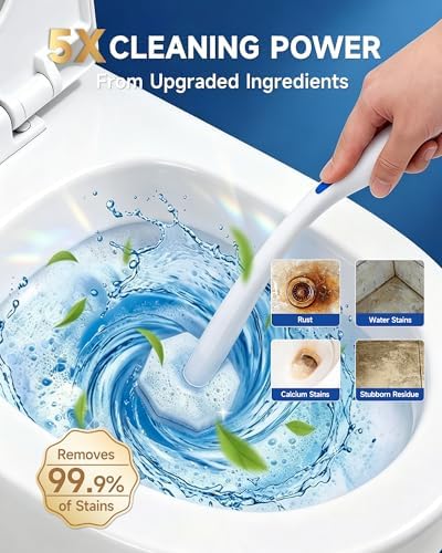 Recargas de 50 Piezas para Varita de Inodoro Clorox, Refills de 5X Poder de Limpieza y Cepillo Desechable de Alta Densidad - Espuma Instantánea para - imagen 2
