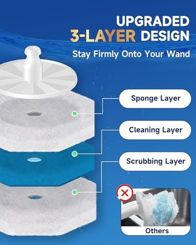Recargas de 50 Piezas para Varita de Inodoro Clorox, Refills de 5X Poder de Limpieza y Cepillo Desechable de Alta Densidad - Espuma Instantánea para - imagen 3