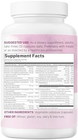 Vitaminas Prenatales Micro Ingredients para Mujeres | 38 en 1 con Folato, DHA, Colina, Hierro, Probióticos, Inositol y Vitaminas C, D, B | Sin - imagen 6