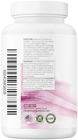 Vitaminas Prenatales Micro Ingredients para Mujeres | 38 en 1 con Folato, DHA, Colina, Hierro, Probióticos, Inositol y Vitaminas C, D, B | Sin - imagen 7