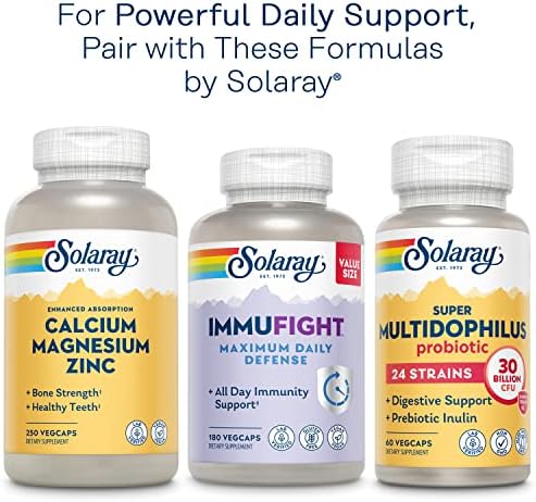 Multivitamínico Completo Solaray Once Daily Adulto 50+ para Hombres y Mujeres, 90 VegCaps, Energía, Corazón, Cerebro e Inmunidad, Sin Hierro - imagen 7