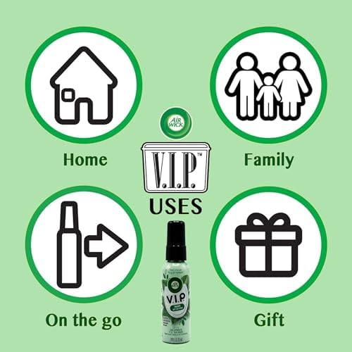 Aerosol Pre-Poop Air Wick V.I.P. Jet Setter de Menta, Tamaño de Viaje, Neutraliza Olores, Aceites Esenciales, Aroma Fresco a Menta, 1.85 Oz (Paquete - imagen 5