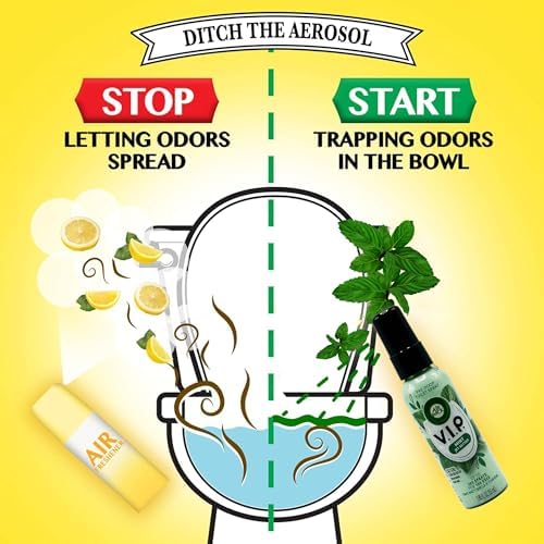 Aerosol Pre-Poop Air Wick V.I.P. Jet Setter de Menta, Tamaño de Viaje, Neutraliza Olores, Aceites Esenciales, Aroma Fresco a Menta, 1.85 Oz (Paquete - imagen 6